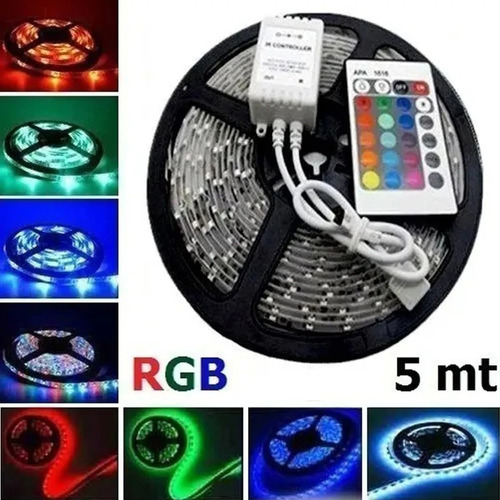 Fitaled Colorida 5050 Rgb5m 16cores Controle+fonte Envia Ime Cor da luz RGB Tensão de operação 12V 110V/220V