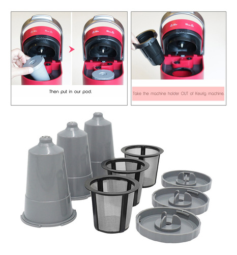 3 Filtros De Café Reutilizables Cápsula K Cup | Café Recarga