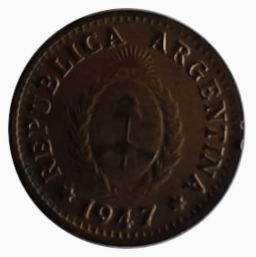 Moneda Argentina 1947 1 Centavo