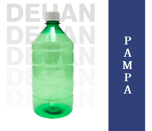 Botella Pet 950cc Verde Uso Industrial Limpieza Tapa Rosca 2 Natural