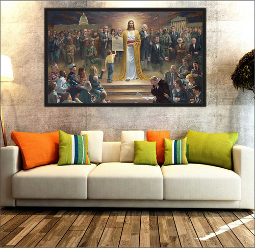 Quadro Decorativo Cristo Jesus Igreja Guerreiros Católico