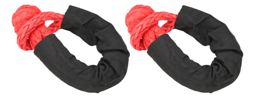 Red Red Towing Soft Shackle, 2 Peças, Recuperação, 35 Tonela