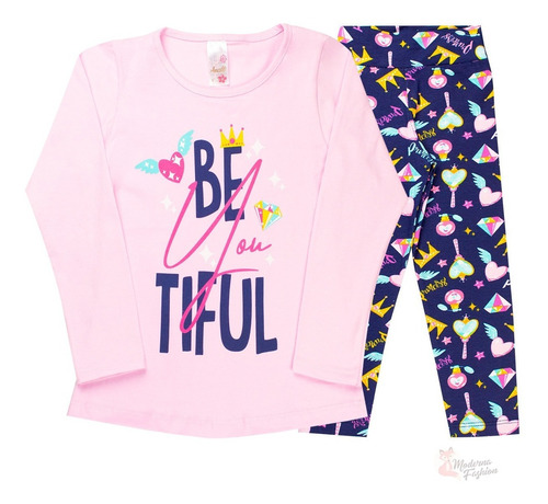 Imagem 4 de 7 de 4 Conjunto Feminino Infantil Roupa De Inverno Vários Modelos