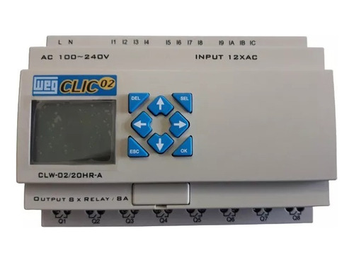 Clp Clic02 12 Entradas 8 S Rele Clw-02 20vr-d Modbus Weg 10x