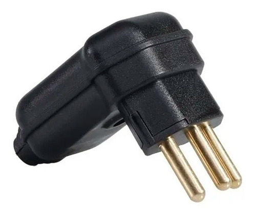 Plug 2p+t Desmontável 90º De 20a Com Prensa Cabos Preto