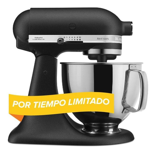Batidora Kitchenaid Artisan Plus 4,8 Litros Negro Mate Rksm175psrbk