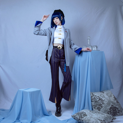 Peluca Genshin Impact Ningguang Yelan Pizza Hut Para Cosplay