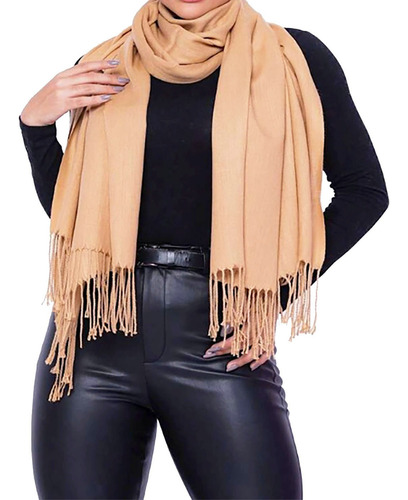 Pashmina Cachecol Scarf Xale Echarpe: Franjas Diversas Cores