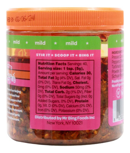 Mr Bing Chili Crisp - Aceite De Chile Delicioso Y Sabroso -