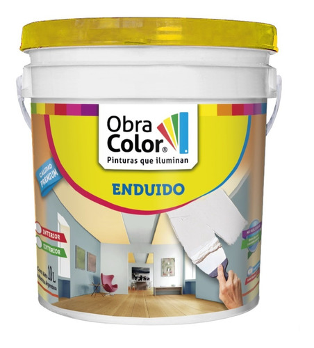 Enduido Plastico Interior Obra Color X 10 Litros