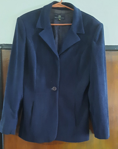 Traje De Mujer( Blazer Y Pantalón) Elegante,azul,talle 46 (Usado)