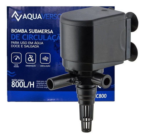 Bomba Submersa Para Aquários Aquaverso Bc800 800l/h 110v