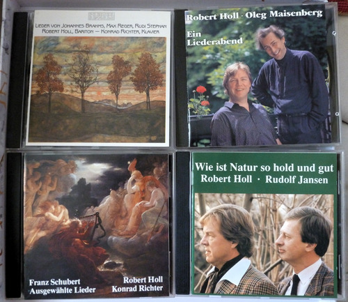 4 Cd Robert Holl Lieder Brahms Reger Schubert Preiser (ee)