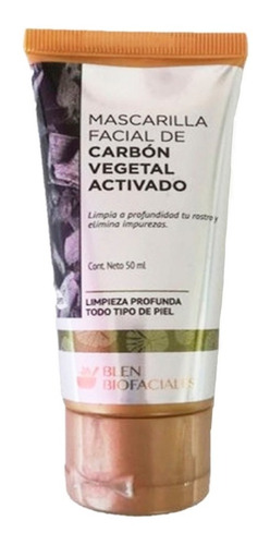 Mascarilla Facial Carbón Activado Vegetal Limpieza Profunda Tipo De Piel Mixta