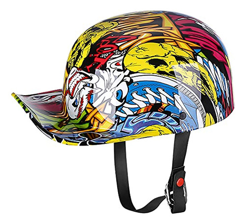 Casco De Motocicleta Estilo Beisbol Unisex Adultos, Apr...