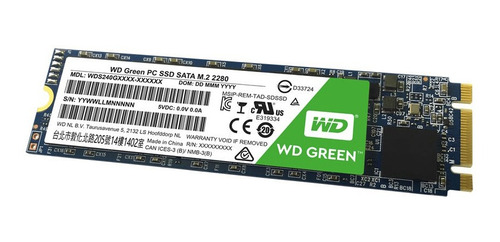 Disco Solido 480gb Wd Green M2 2280 Mallweb