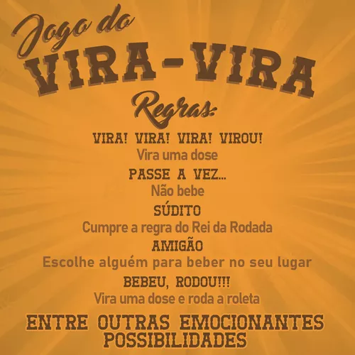 Jogo Roda Shot Roleta Vira Virou Emoji Drink Tequila Beber em