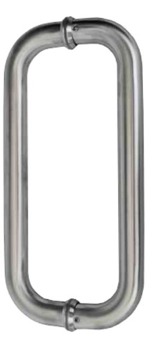 Jaladera P/ Cristal Vidrio 30cm (6 Piezas) J017-06 Níquel Satinado