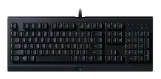 Teclado gamer Razer Cynosa Lite QWERTY inglés US color negro con luz RGB