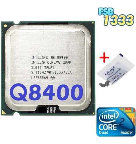 Core 2 Quad Q8400 2,66ghz + Ddr2 800mhz 4gb Com Dissipador