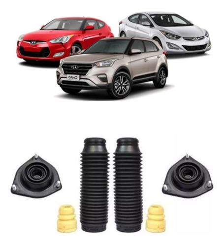 Kit Amortecedor Dianteiro Hyundai Creta Veloster Elantra 