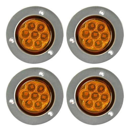 4 Piezas Círculo 2 Pulgadas Metal Plafon De Led Luz