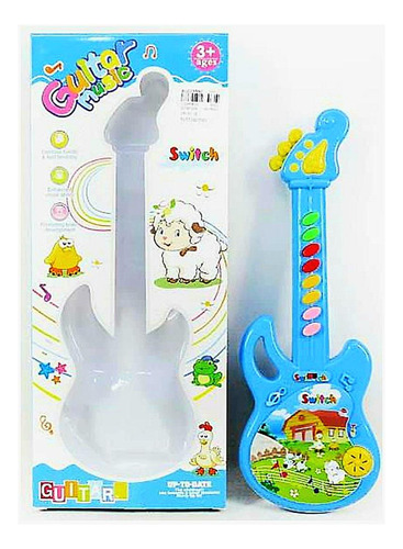 Guitarra De Juguete Para Bebés O Niños Con Luz Y Sonido