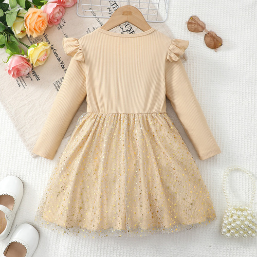 Vestidos De Princesa De Malla Con Estrellas Largas De Color