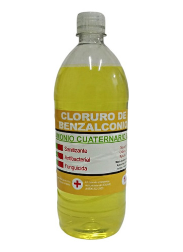 Amonio Cuaternario, Cloruro De Benzalconio X 1 Lt - Botella