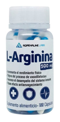 Arginina 500 Mg 100 Caps Adrenaline Labs Envíos A Todo Peru