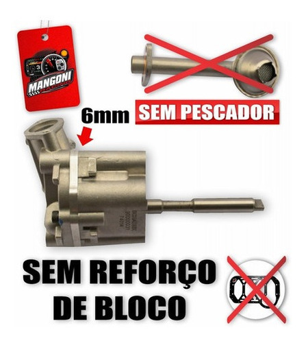 Bomba De Óleo Alta Vazão Volume Vw Ap 6mm  Poke S/ Pescador