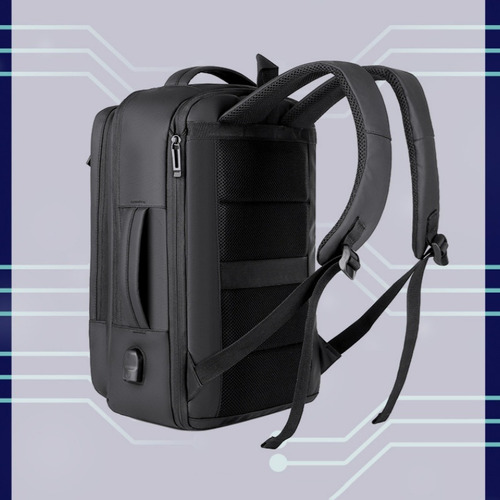 Mochila De Viaje Expandible Mochila Con Puerto Usb De 17/40l