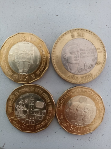 Moneda De 20 Pesos Conmemorativa 