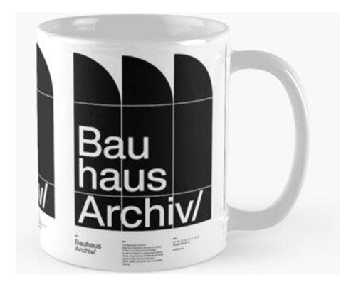 Taza Bauhaus Archiv Calidad Premium