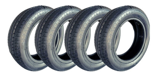 Kit Com 4 Pneus 195/55/15 Remold Com Borracha Vipal