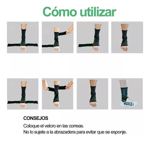 Tobillera Deportiva De Doble Compresión Ajustable