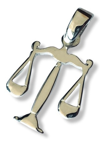 Imagen 2 de 7 de Dije Balanza Justicia Abogada Con Cadena Plata 925 (h9)