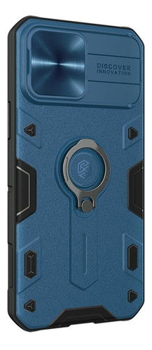 Capa Nillkin Camshield Armor para iPhone 13/13 Pro/Max, cor azul, iPhone 13 Pro Max