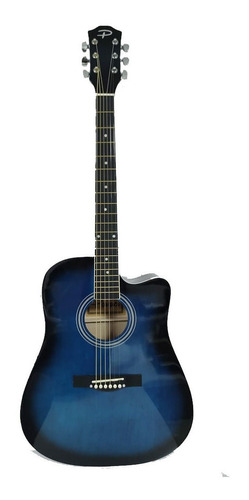 Guitarra Electroacústica Custom Parquer C/corte Azul