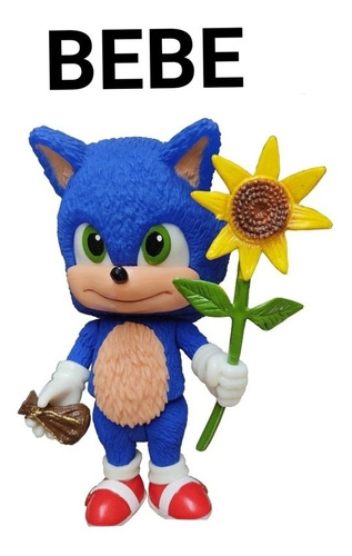 Sonic Bebe The Hedgehod Articulado Con Luz Led 22 Cm Alto