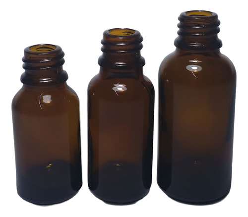 Paquete De 100 Frascos Ambar De 15 O 20 O 30 Ml Sin Tapa