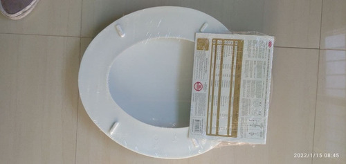 Imagen 5 de 5 de Tapa Asiento Para Wc Montecristo Redondo Blanco Venceramica