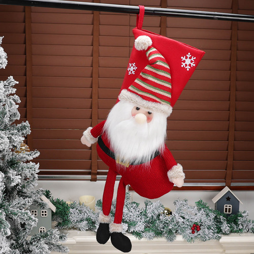 Calcetines Decorativos Navideños P Con Forma De Muñeco De Ni