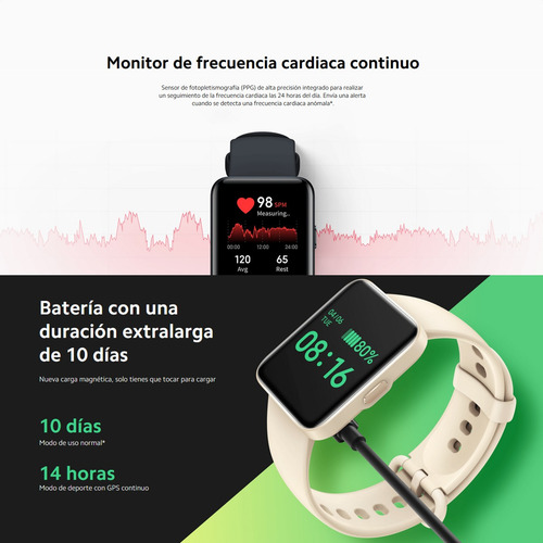 Xiaomi Redmi Watch 2 Lite, Smartwatch / Reloj Inteligente