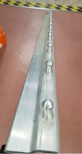 Barral Aluminio Para Cortina Frigorífica De 200mm X 1 Metro