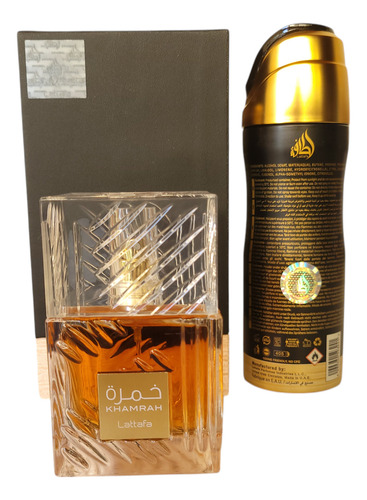 Set Khamrah Edp 100ml + Spray Corporal 200ml - Lattafa U.a.e