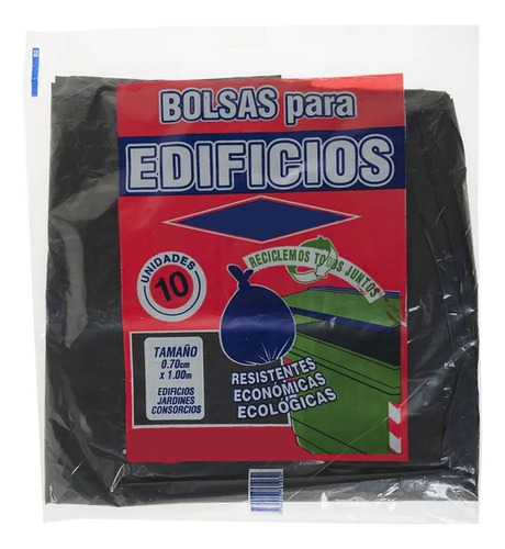 Bolsa De Residuos Edificios 100x0.70cm 10 Unidad S A