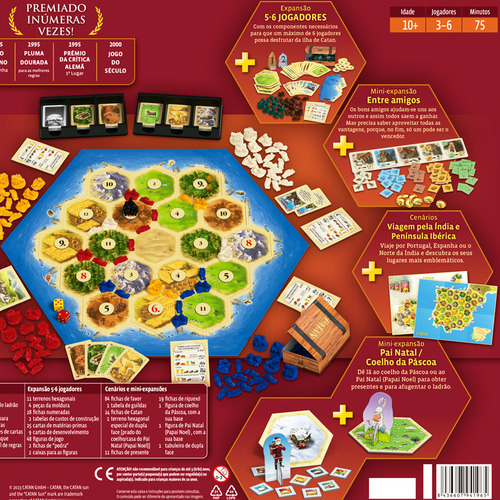 Catan Plus Big Box Jogo De Tabuleiro Nova Edição Português