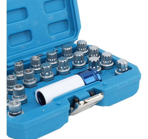 Kit De Remoção De Chaves Wheel Lock, 21 Unidades, Ferramenta