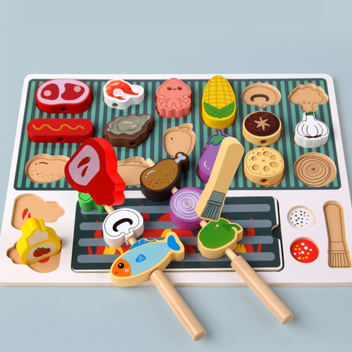 Juguete Para Parrilla De Barbacoa Para Niños, Juego De